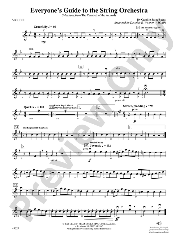 Everyones Guide To The String Orchestra 1st Violin 1st Violin Part Digital Sheet Music Download 1657