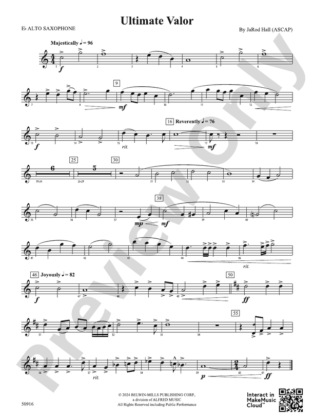 Ultimate Valor Eflat Alto Saxophone Eflat Alto Saxophone Part