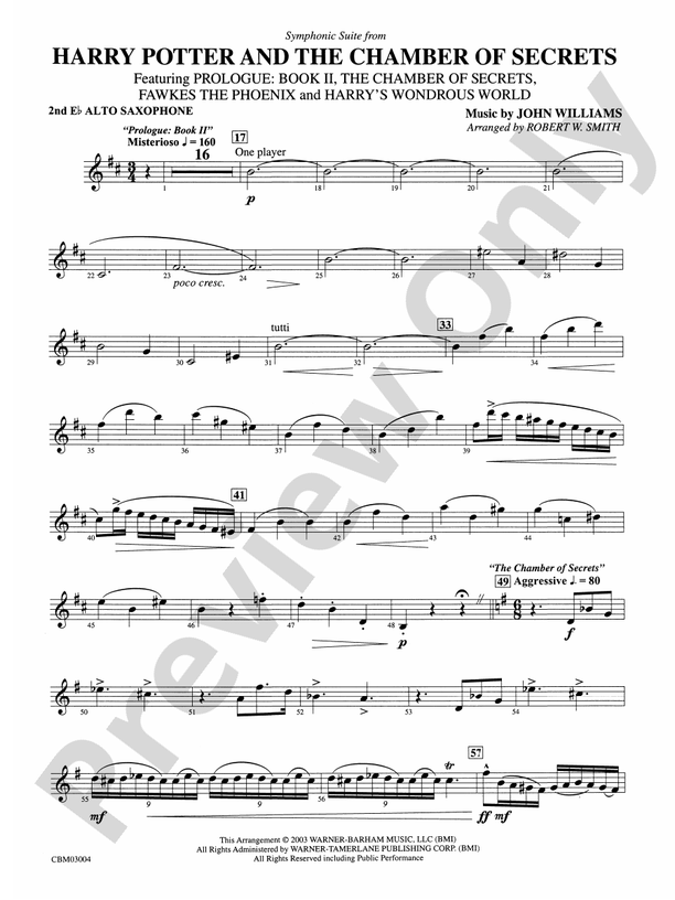 Harry Potter and the Chamber of Secrets, Symphonic Suite from 2nd E