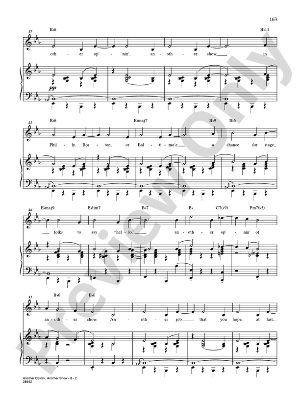 Another Opnin Another Show From Kiss Me Kate Voice Cole Porter Digital Sheet Music 3389