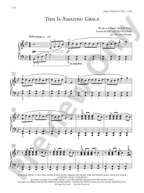 This Is Amazing Grace - Piano Solo