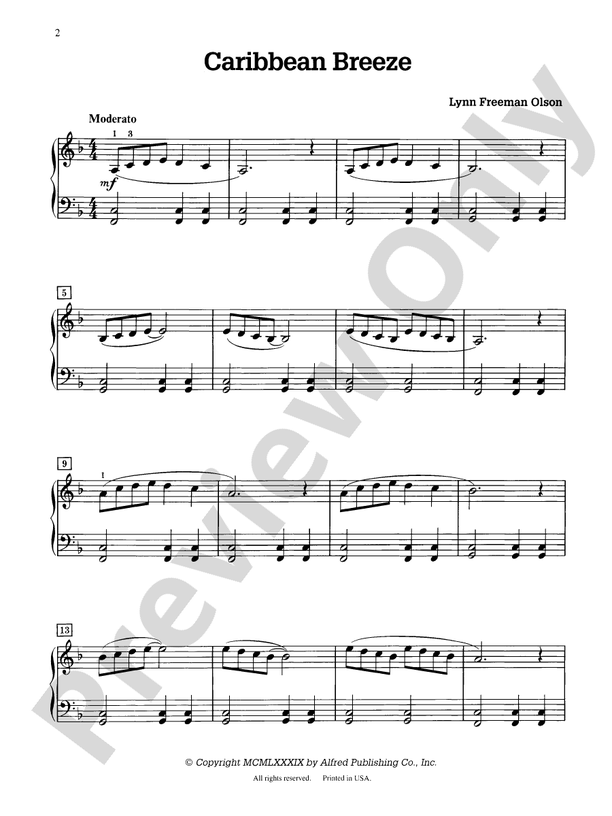 Caribbean Breeze - Piano Solo