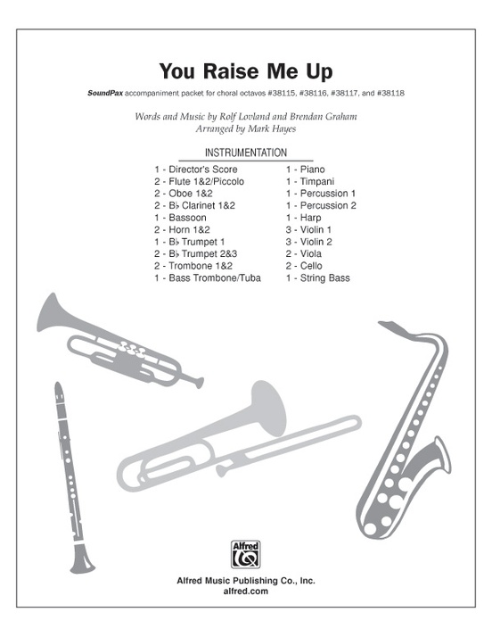 You Raise Me Up: 1st & 2nd B-flat Clarinets