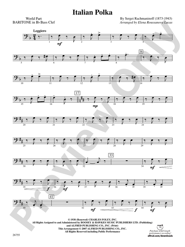 Italian Polka (wp) Bflat Baritone B.C. (wp) Bflat Baritone B.C