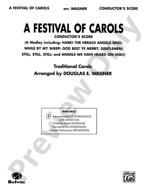 A Festival of Carols (A Medley): Score