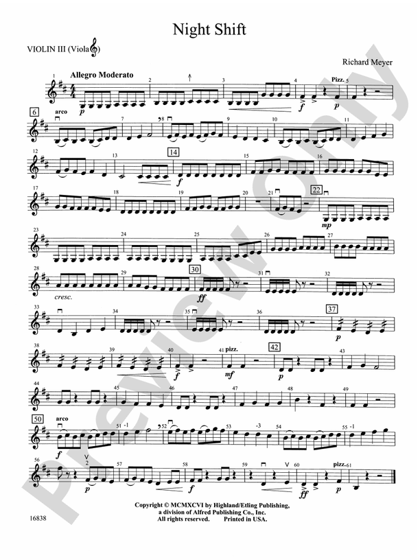 Nightshift sheet music for guitar (chords) (PDF)