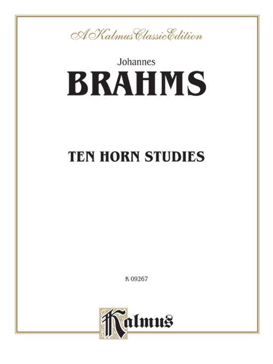Brahms: Ten Horn Studies, Op. posth
