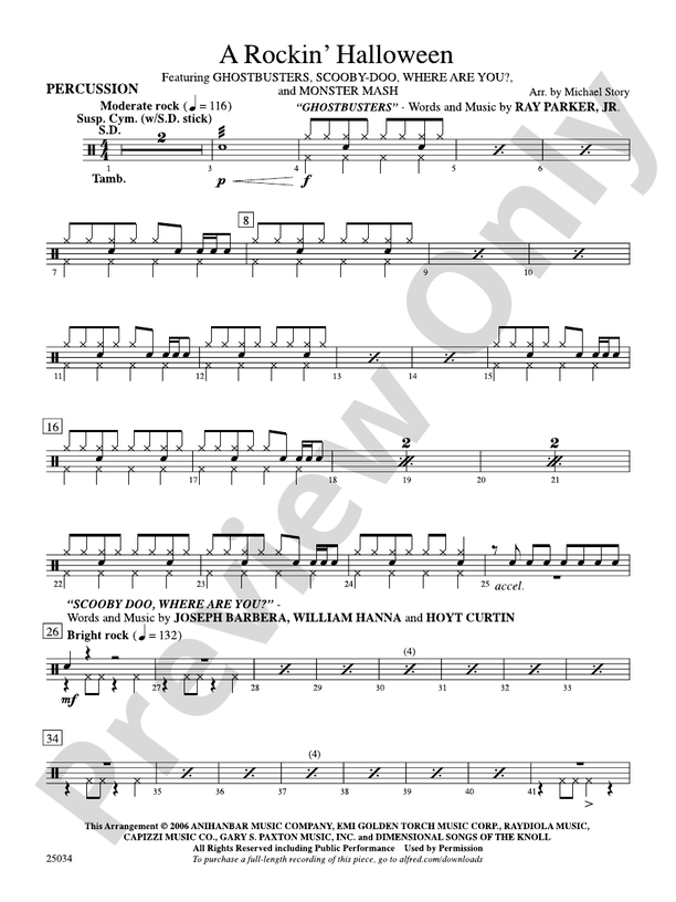 A Rockin' Halloween: 1st Percussion
