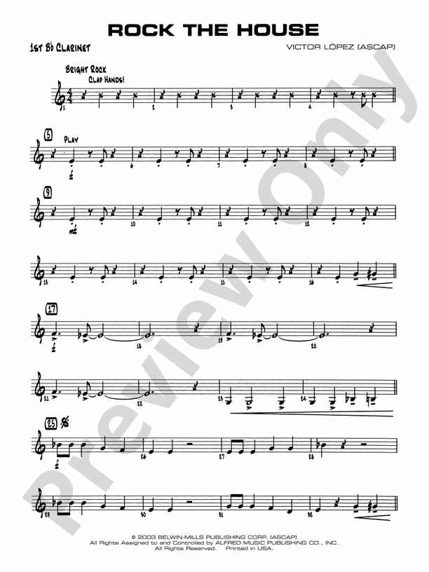 Rock the House 1st Bflat 1st Bflat Part Digital