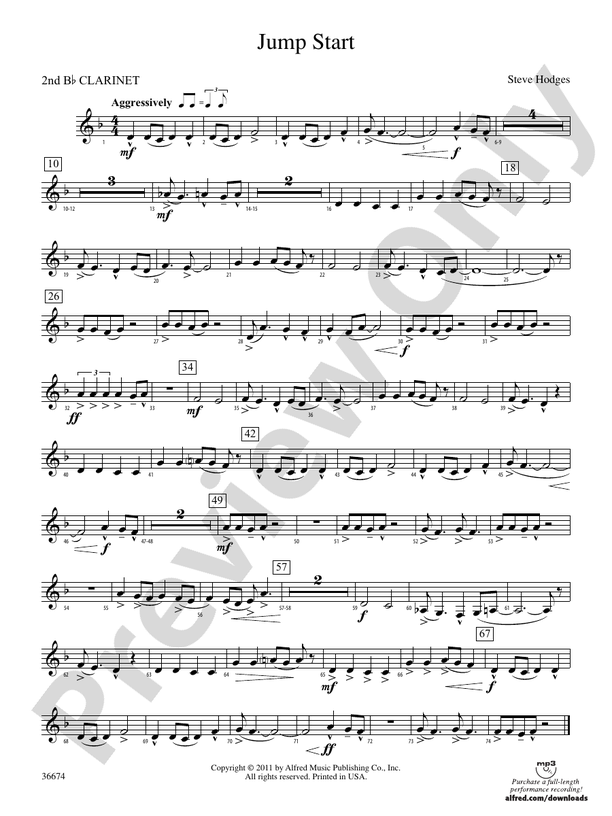 Jump Start: 2nd B-flat Clarinet