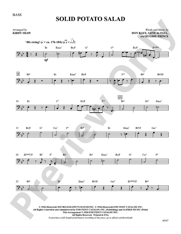 Solid Potato Salad: String Bass
