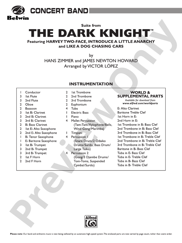 The Dark Knight, Suite from