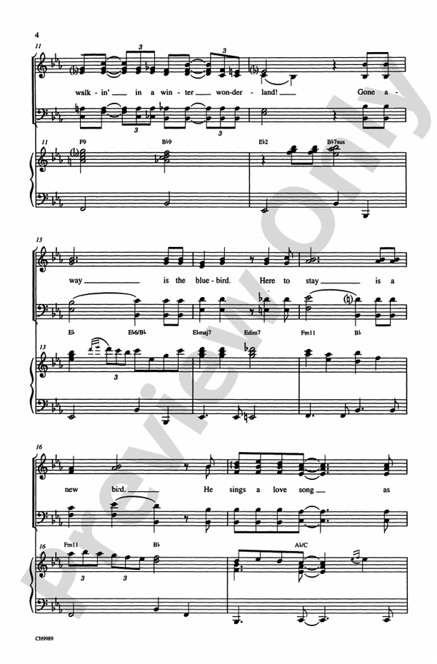 Winter Wonderland: SATB Choral Octavo - Digital Sheet Music Download