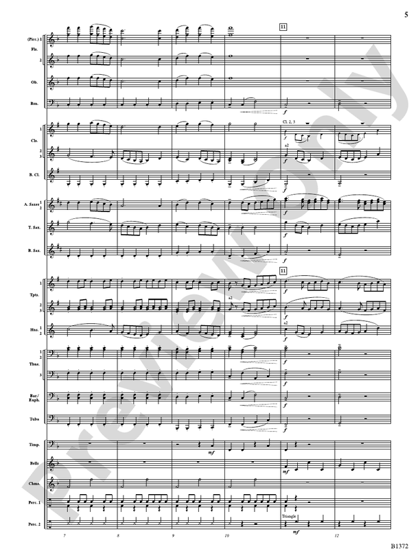 With Good Will And Glad Tidings Score Concert Band Score William