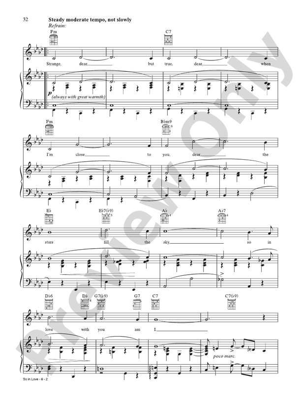 True Love_Cole Porter  Ukulele chords songs, Ukulele songs, Sheet music pdf