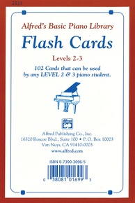 Alfred's Basic Piano Library: Flash Cards, Levels 2 & 3