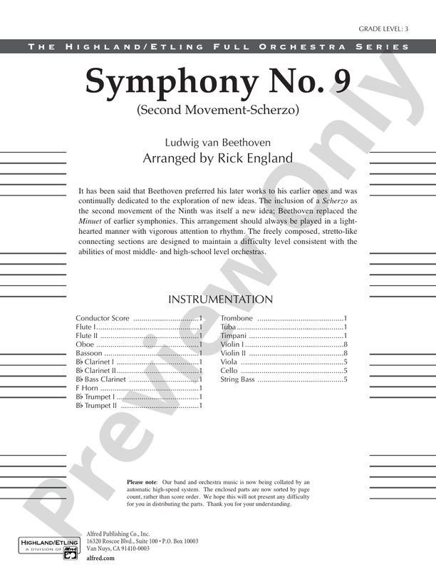Symphony No. 9 (2nd Movement)