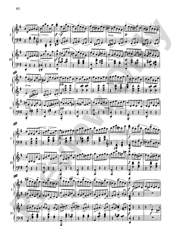 Suite No. 2, Opus 17 - II. Valse - Piano Duo (2 Pianos, 4 Hands)