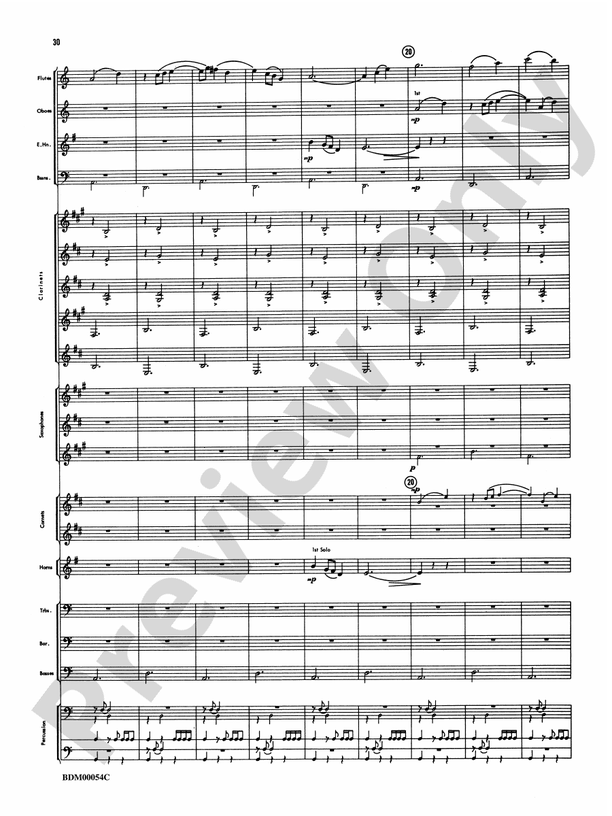 Symphonic Suite: Concert Band Conductor Score & Parts: Clifton