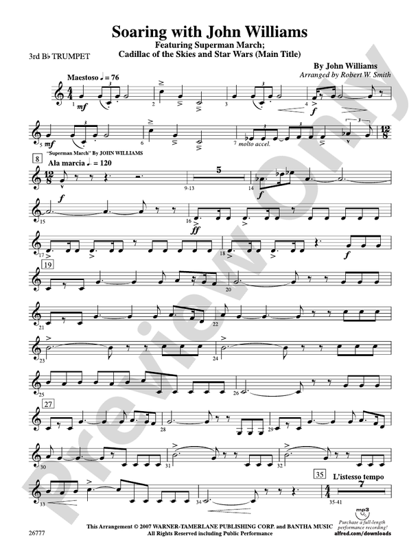 Soaring with John Williams: 3rd B-flat Trumpet: 3rd B-flat Trumpet Part ...