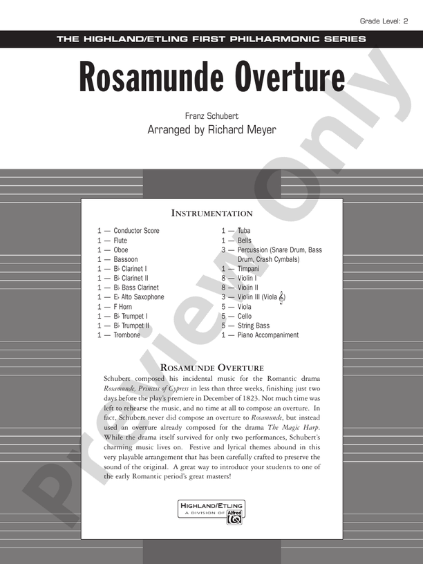 Rosamunde Overture