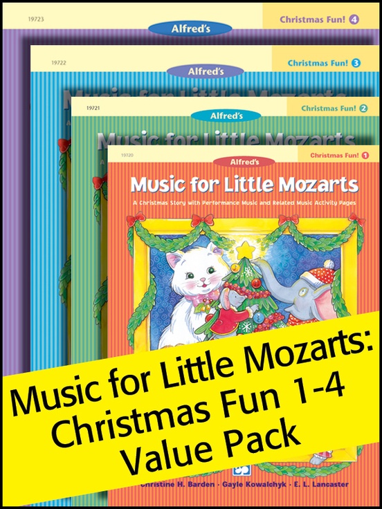 Music for Little Mozarts Christmas Fun! 1-4 (Value Pack)