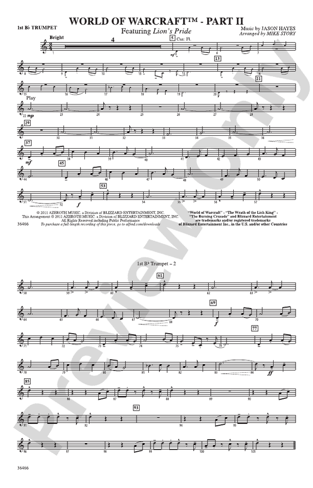 World of Warcraft, Part II: 1st B-flat Trumpet