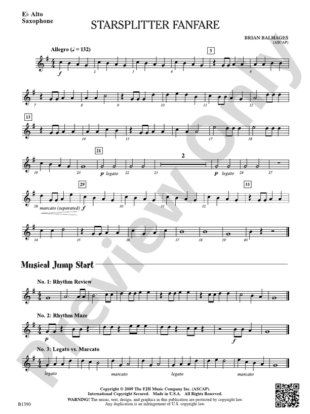 llica,MasterOfPuppets,bandscore楽譜 Jumpstart! - Baritone Sax