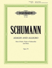 Adagio and Allegro in A flat Op. 70 for Horn (Violin/Viola/Cello) and Piano