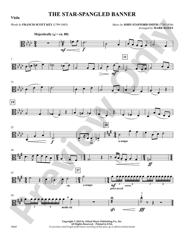 The Star-Spangled Banner: Viola