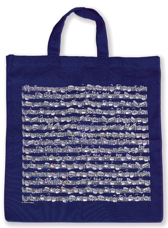 Tote Bag: Sheet Music (Navy)