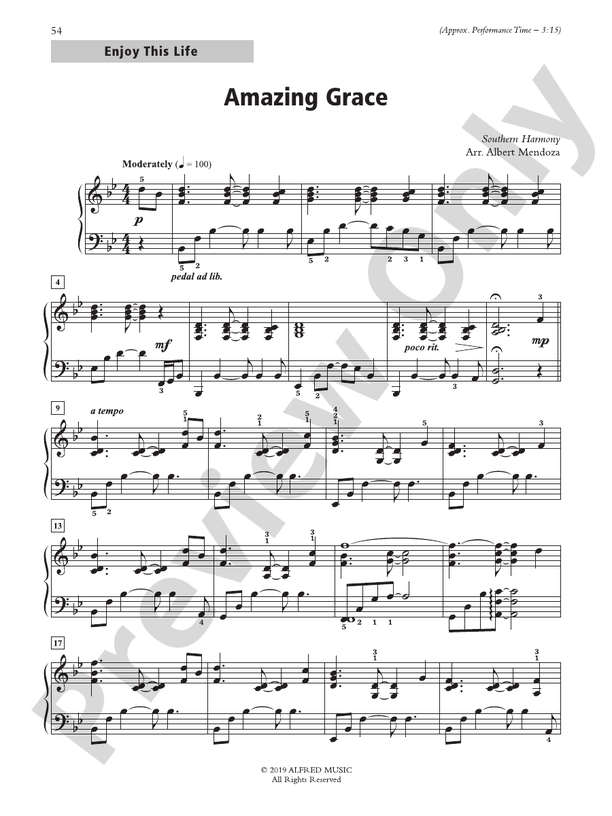 Amazing Grace - Piano Solo
