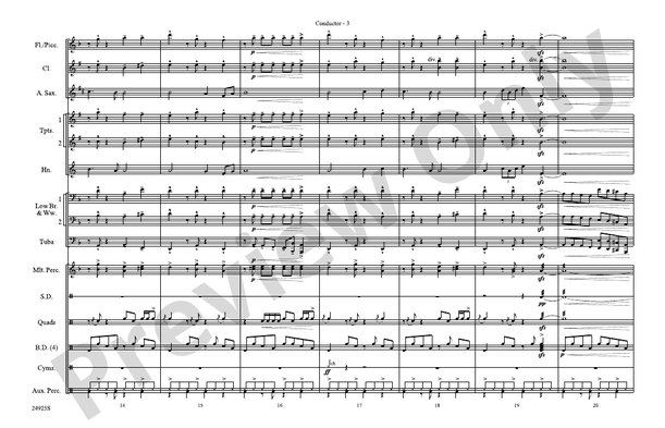 【貴重/輸入譜】A NEW WORLD-MOVEMENT THREE A New World---Movement Three: Marching Band Conductor Score