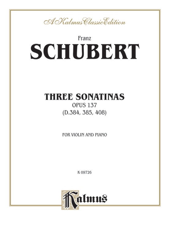 Three Sonatas, Opus 137