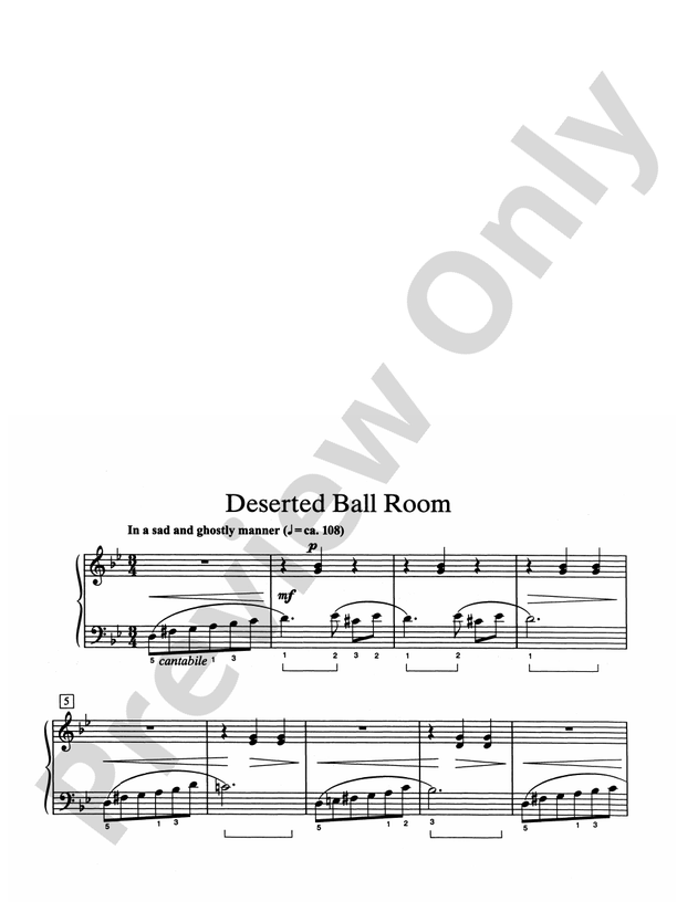 Deserted Ball Room - Piano Solo