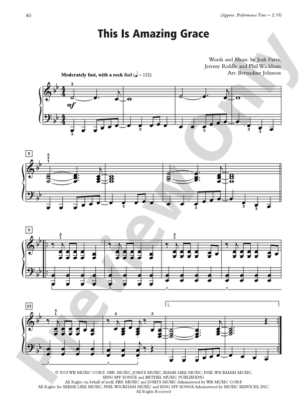 This Is Amazing Grace - Piano Solo