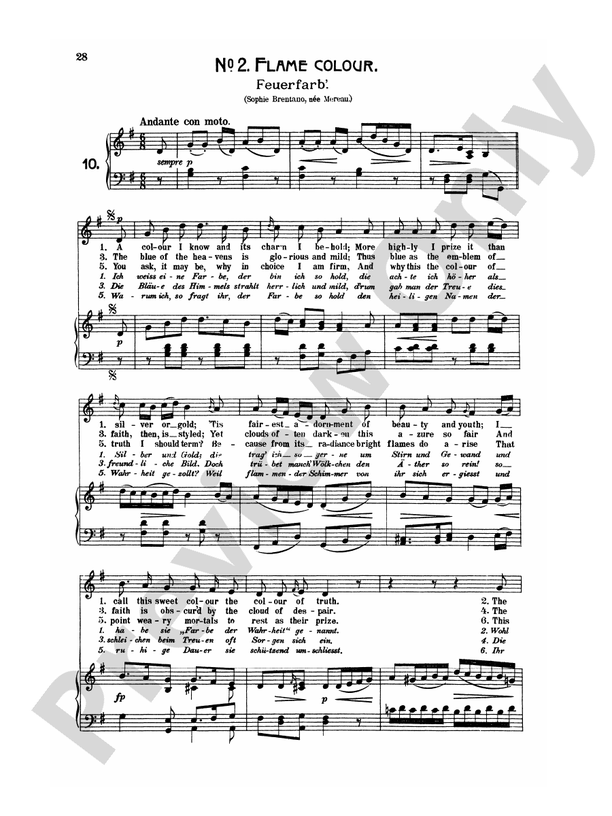 Beethoven Songs 66 songs, mostly for Medium Voice (German