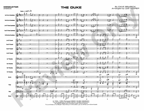 The Duke: Score