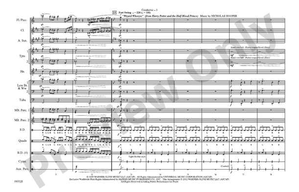 Harry Potter: The Music, Part 3: Score: Marching Band Score - Digital ...