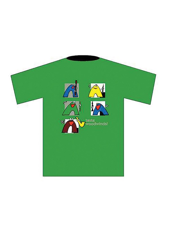 Taste Woodwinds! T-Shirt: Green (XX Large)