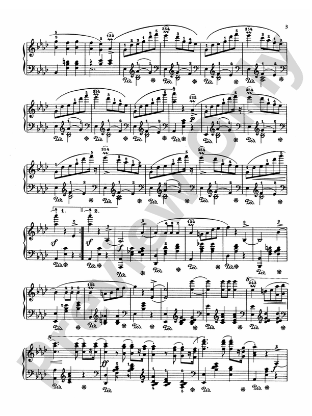 Chopin Album I (Ed. Hermann Scholtz) Valse Brillante, Op. 34, No. 1, in A flat major Part