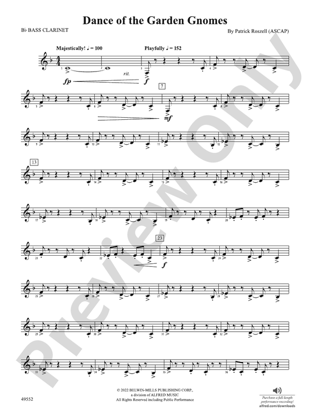 Dance of the Garden Gnomes Bflat Bass Bflat Bass