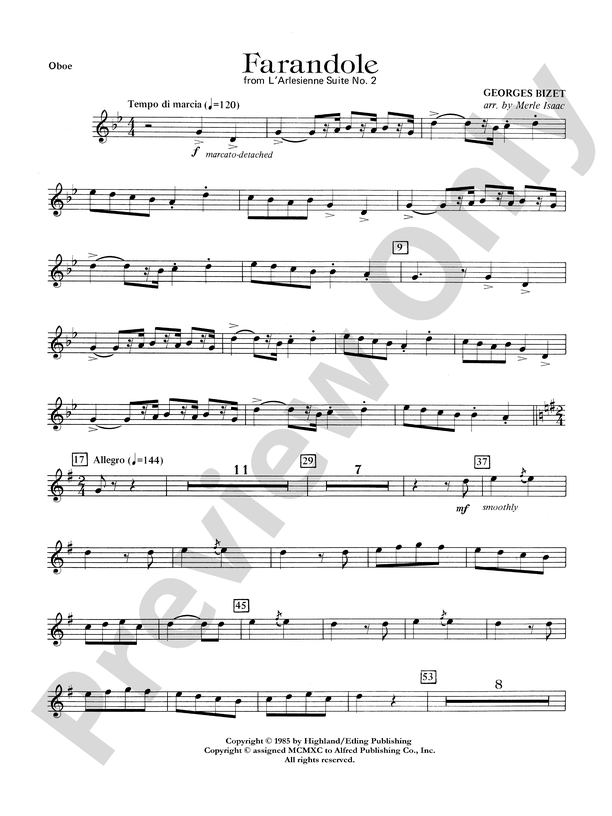 Farandole: Oboe