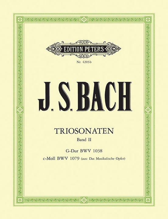 Trio Sonatas, Vol. 2: BWV 1038, BWV 1079 for Flute, Violin and Continuo