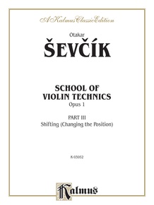 School of Violin Technics, Opus 1, Volume III