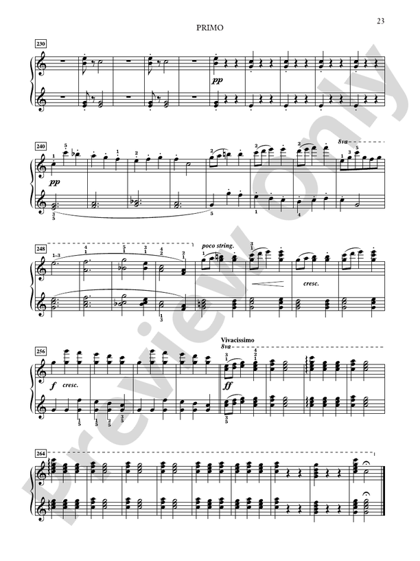 Dvorák: Slavonic Dances, Opus 46 - Piano Duet (1 Piano, 4 Hands)
