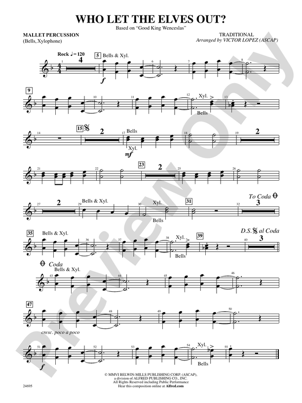 Who Let the Elves Out?: Mallets: Mallets Part - Digital Sheet Music ...