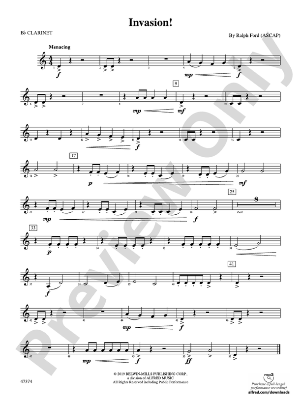 Invasion! 1st Bflat 1st Bflat Part Digital