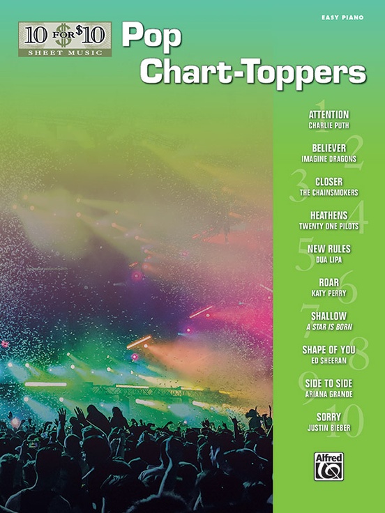 10 for 10 Sheet Music: Pop Chart-Toppers