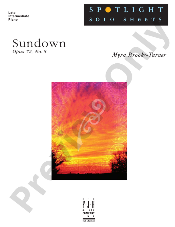 Sundown, Op. 72, No. 8
